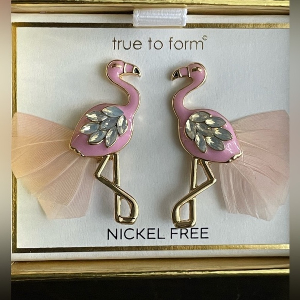 True to Form Pink Flamingo Earrings,Flamingo Earrings,Women’s Earrings